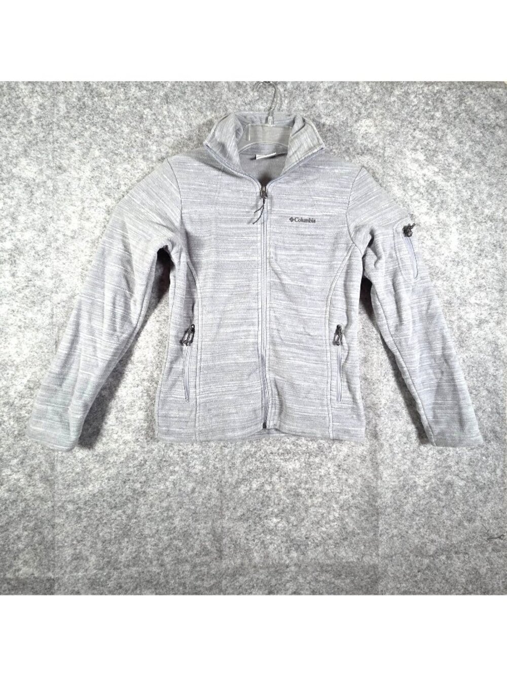 COLUMBIA Cool Intervention Microfleece Full Zip Jacket In Astral Space dye Size